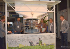The Svensson team at the ClimaFlow fan.                           